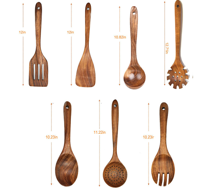 PureGrain™ Teak Kitchen Tool Set
