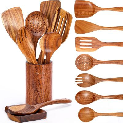 PureGrain™ Teak Kitchen Tool Set