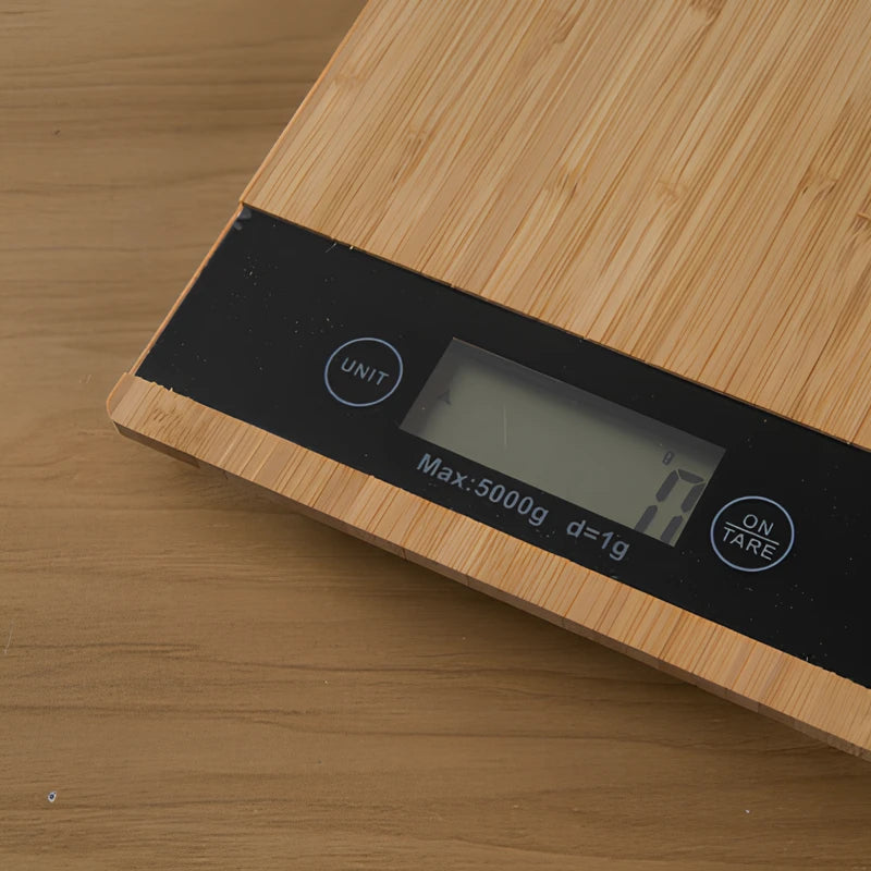 PureMeasure™ Bamboo Digital Kitchen Scale