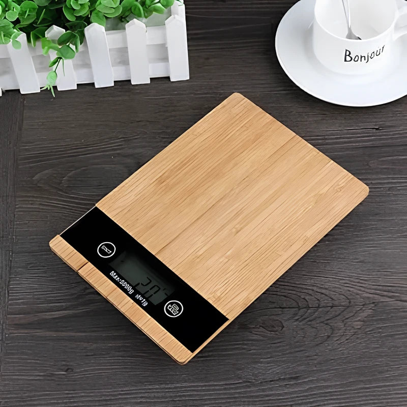 PureMeasure™ Bamboo Digital Kitchen Scale