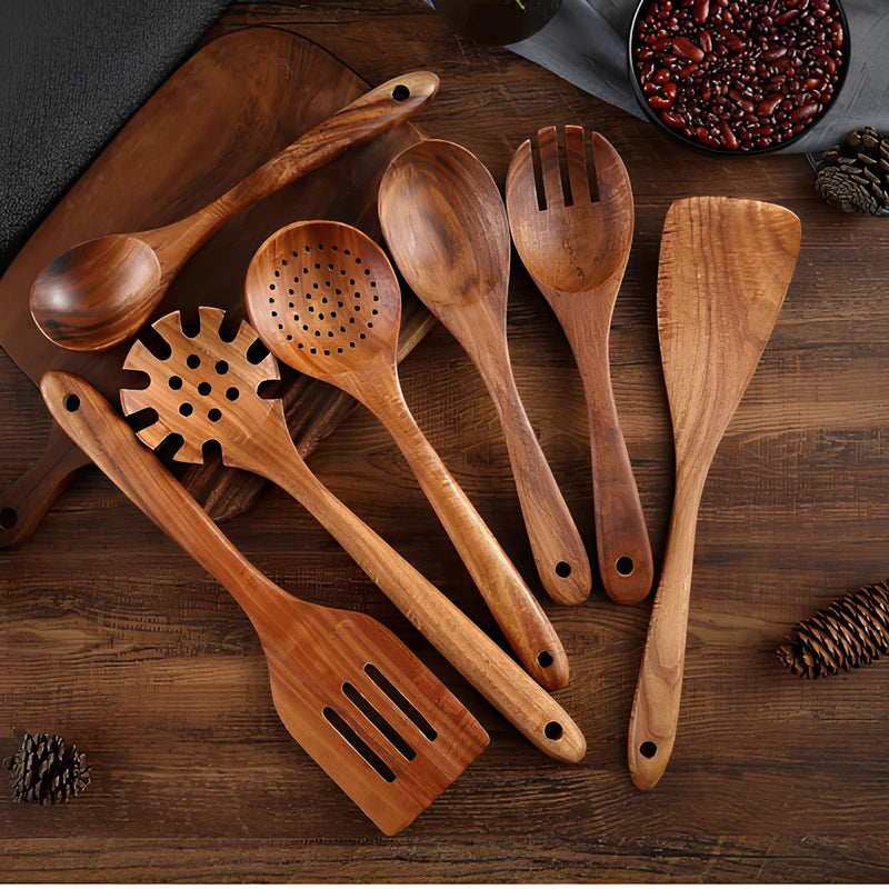 PureGrain™ Teak Kitchen Tool Set