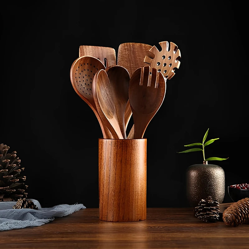 PureGrain™ Teak Kitchen Tool Set